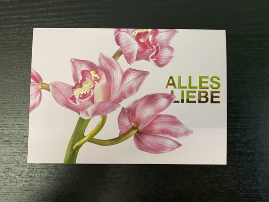 Grußkarte "ALLES LIEBE"