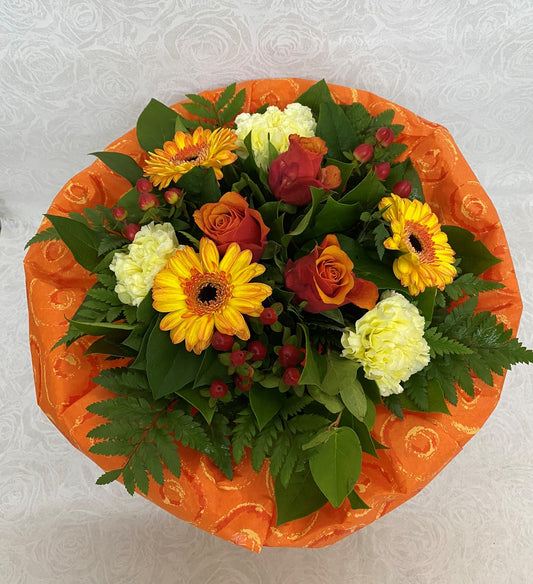 Blumenstrauß in gelb und orange
