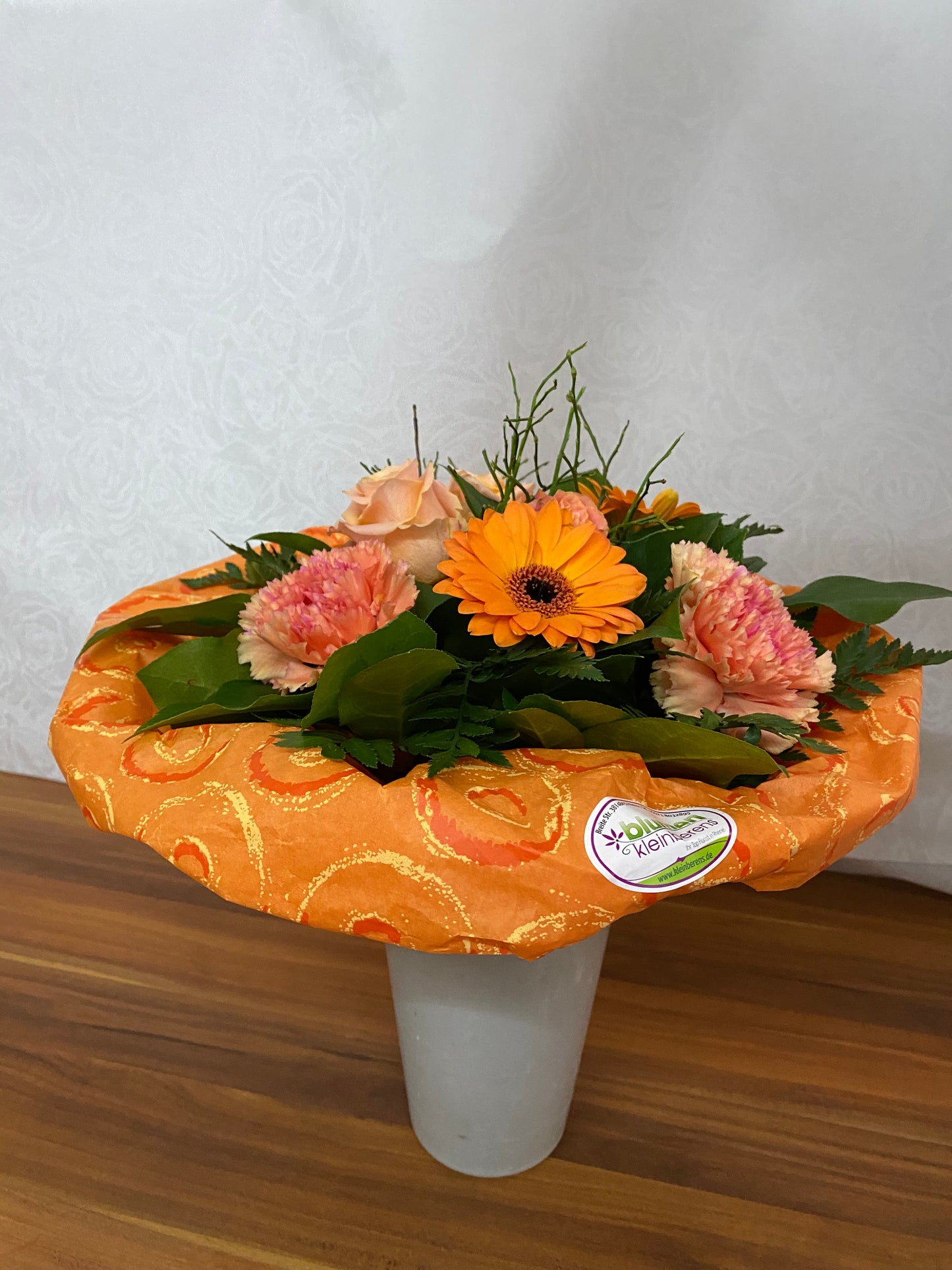 Blumenstrauß in orange